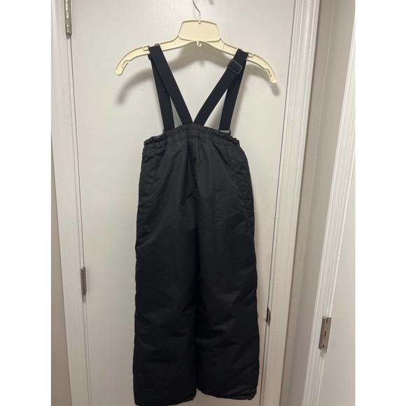 * ICEBURG KIDS BOYS GIRLS BLACK WINTER SKI SNOW PANTS BIBS - Picture 2 of 3
